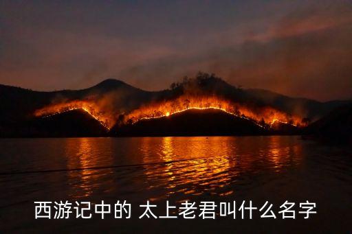 西游記中的 太上老君叫什么名字