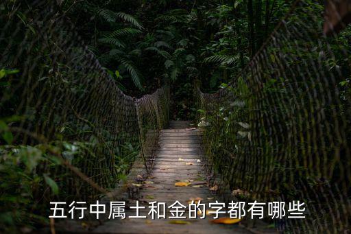  五行中屬土和金的字都有哪些
