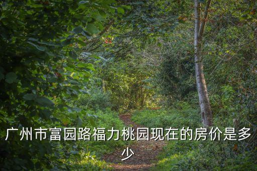 廣州市富園路福力桃園現在的房價是多少