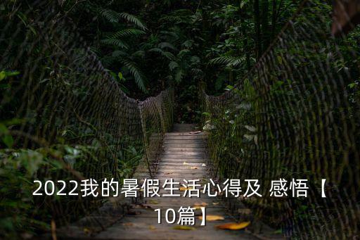 2022我的暑假生活心得及 感悟【10篇】