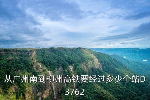 從廣州南到柳州高鐵要經過多少個站D3762