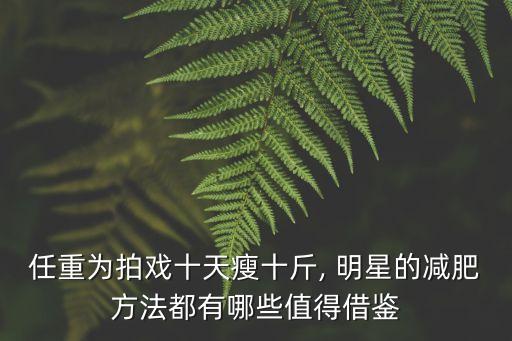 明星瘦身