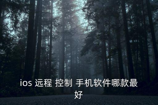 ios 遠程 控制 手機軟件哪款最好
