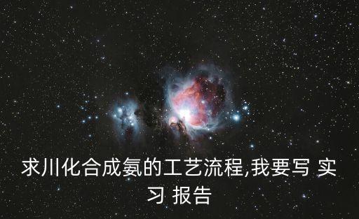 求川化合成氨的工藝流程,我要寫 實(shí)習(xí) 報(bào)告