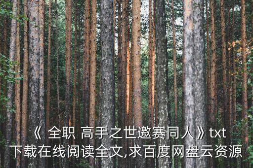 全職高手世界邀請賽
