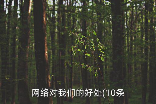 網絡對我們的好處(10條