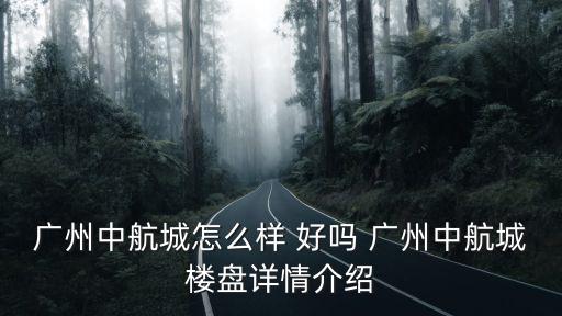 廣州中航城 看房，廣州中航城怎么樣 好嗎 廣州中航城樓盤詳情介紹