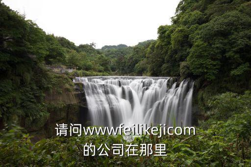 請問wwwfeilikejicom的公司在那里