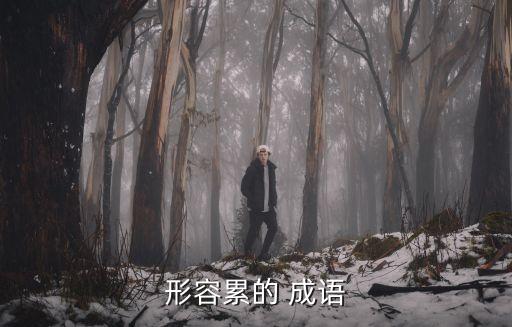 形容累的 成語