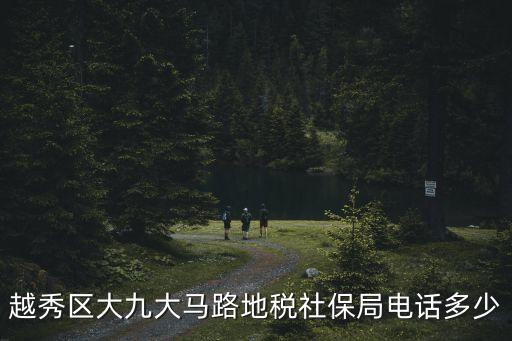 越秀區(qū)大九大馬路地稅社保局電話多少