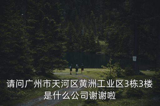 廣州市廣粵新材料，請問廣州市天河區(qū)黃洲工業(yè)區(qū)3棟3樓是什么公司謝謝啦