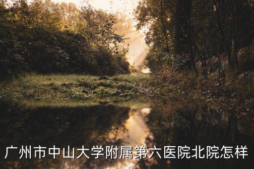 廣州市中山大學(xué)附屬第六醫(yī)院北院怎樣
