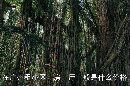 在廣州租小區一房一廳一般是什么價格