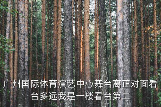 廣州國際體育演藝中心舞臺離正對面看臺多遠我是一樓看臺第二