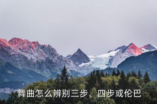  舞曲怎么辨別三步、四步或倫巴