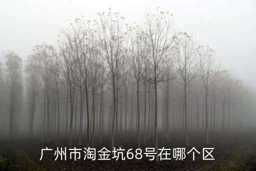 廣州市淘金坑68號在哪個區