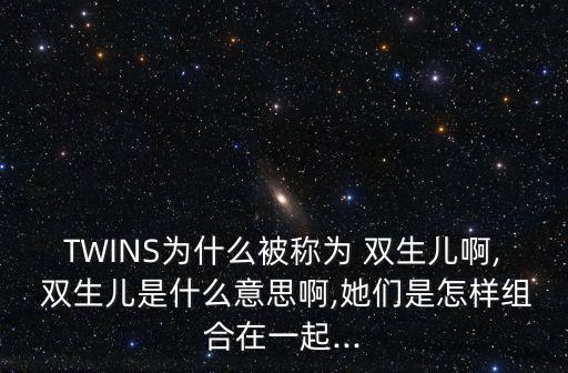 TWINS為什么被稱為 雙生兒啊, 雙生兒是什么意思啊,她們是怎樣組合在一起...