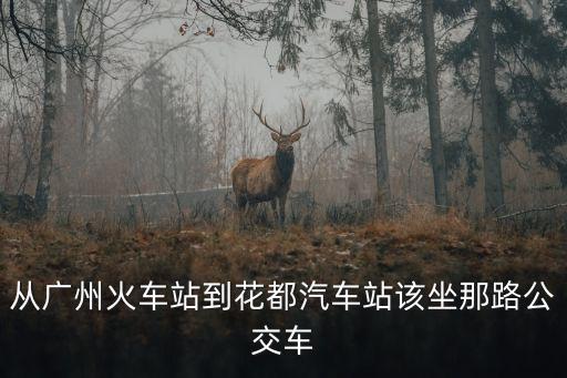 廣州市站到花都大巴，從廣州火車站到花都汽車站該坐那路公交車