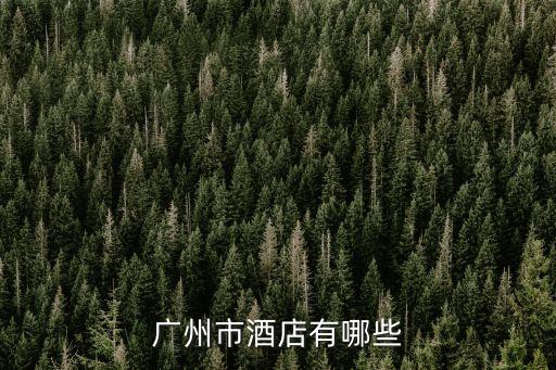 廣州市酒店有哪些