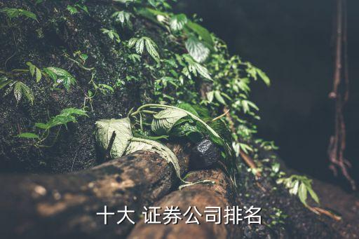 證券行業