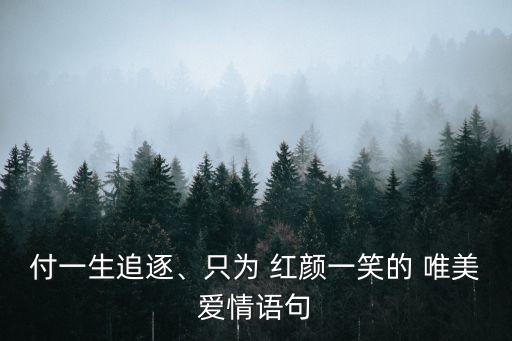 致紅顏的唯美句子,關(guān)于愛情的唯美句子有哪些?