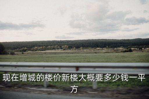 現在增城的樓價新樓大概要多少錢一平方