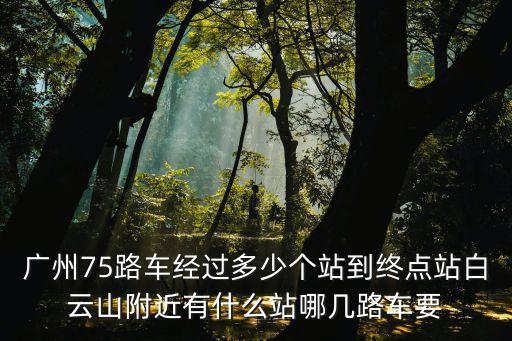 廣州市梅花路75，請問廣州市75中在哪里