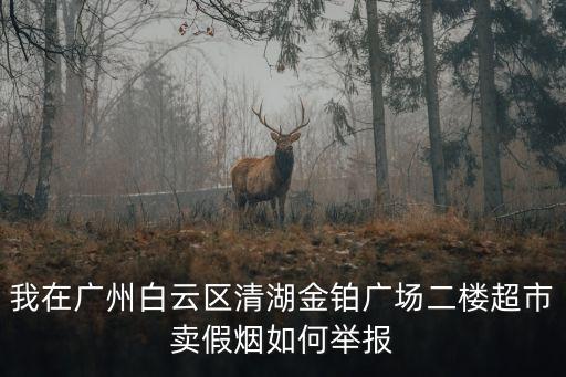 廣州煙草局稽查大隊，我在廣州白云區(qū)清湖金鉑廣場二樓超市賣假煙如何舉報
