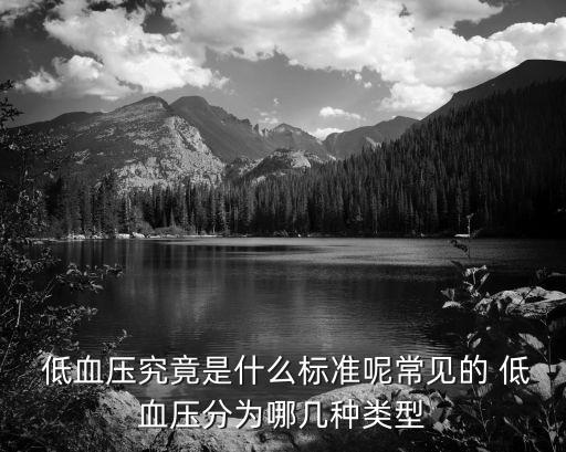 什么是低血壓