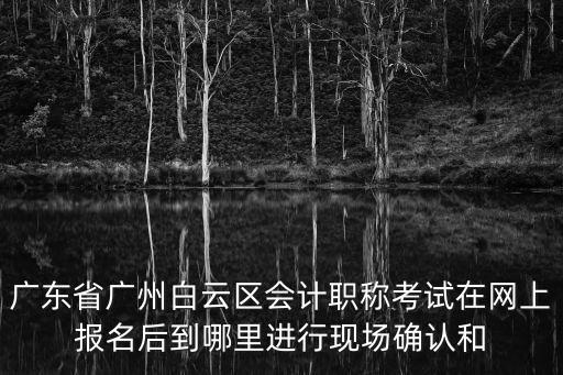 廣東省廣州白云區會計職稱考試在網上報名后到哪里進行現場確認和