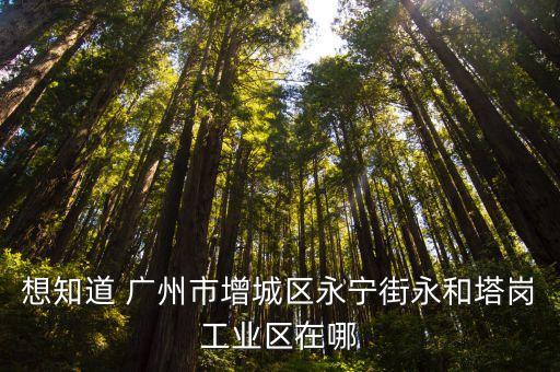 想知道 廣州市增城區(qū)永寧街永和塔崗工業(yè)區(qū)在哪