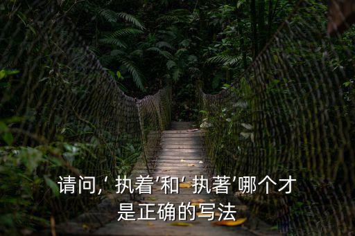 執著和執著的區別,執著和執著有何不同?