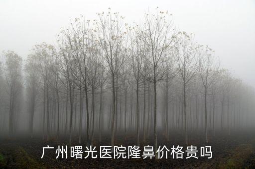 廣州曙光美容醫院好貴，廣州曙光醫院隆鼻價格貴嗎