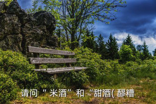 米酒和醪糟的區(qū)別,孝感米酒和醪糟的區(qū)別