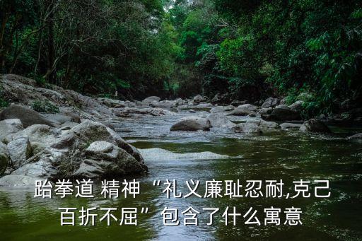  跆拳道 精神“禮義廉恥忍耐,克己百折不屈”包含了什么寓意