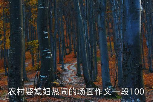 農村娶媳婦熱鬧的場面作文一段100