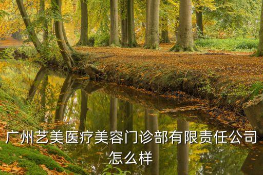 廣州藝美醫療美容門診部有限責任公司怎么樣