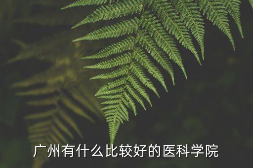 廣州有什么比較好的醫(yī)科學院