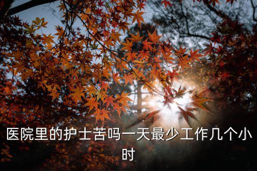 醫院里的護士苦嗎一天最少工作幾個小時