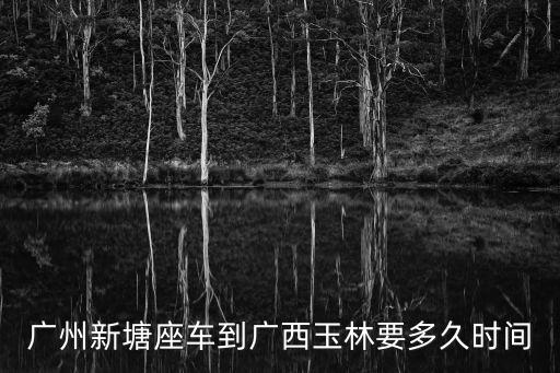 廣州新塘座車到廣西玉林要多久時間