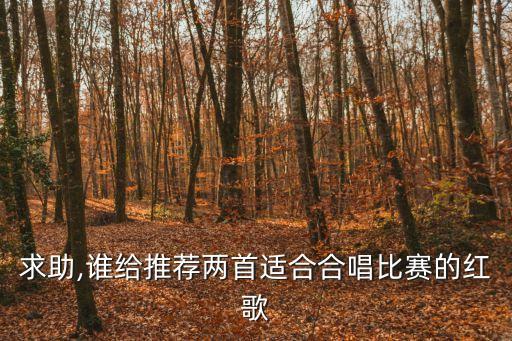 求助,誰(shuí)給推薦兩首適合合唱比賽的紅歌