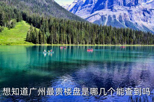 想知道廣州最貴樓盤是哪幾個能查到嗎