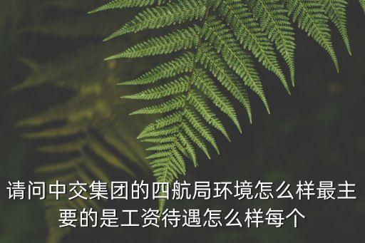 廣州中交四航院年薪，請問中交集團的四航局環(huán)境怎么樣最主要的是工資待遇怎么樣每個