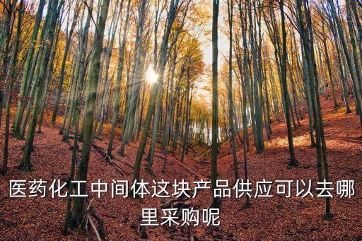 醫藥化工中間體這塊產品供應可以去哪里采購呢