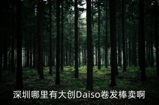 深圳哪里有大創(chuàng)Daiso卷發(fā)棒賣(mài)啊