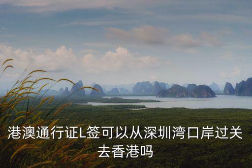 港澳通行證L簽可以從深圳灣口岸過關去香港嗎