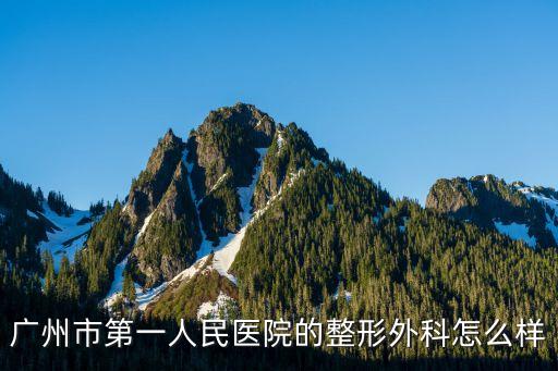 廣州市人民醫院整形科，廣州市第一人民醫院能做激光去疤