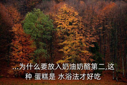 水浴法烤蛋糕,水浴法做蛋糕好吃嗎?