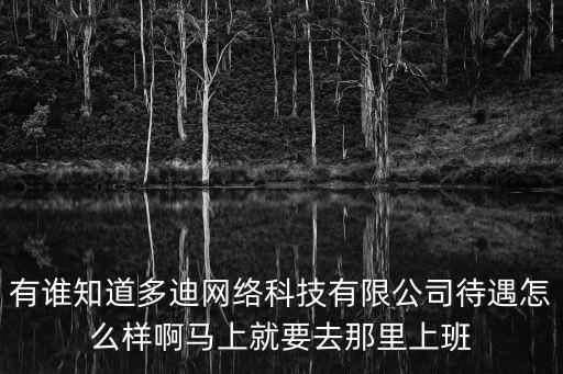 有誰知道多迪網絡科技有限公司待遇怎么樣啊馬上就要去那里上班