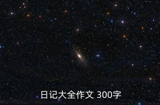  日記大全作文 300字
